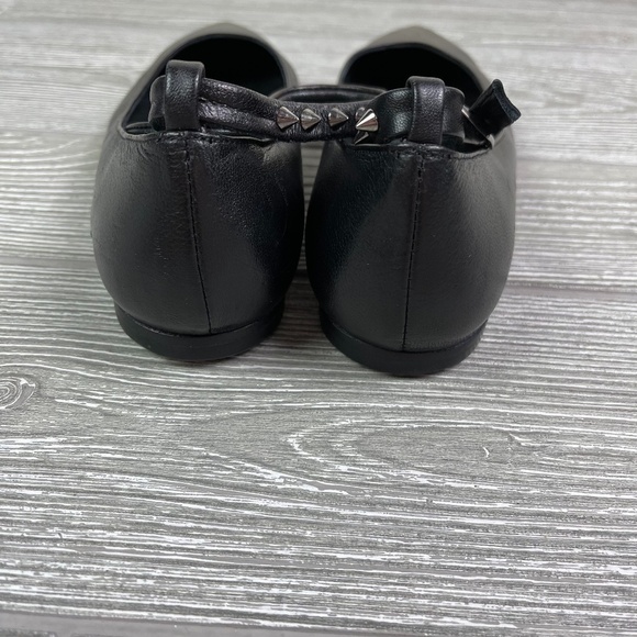 ANINE BING Spiked Ankle Wrap Point Toe Ballet Flat - Witchy Goth - Picture 7 of 8